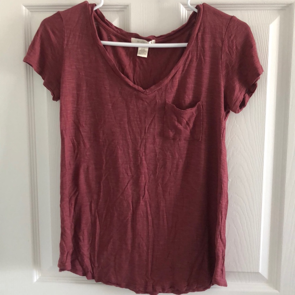 Purple top with pocket